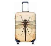 LHCVSFGW Copertura per bagagli da viaggio con libellula sul girasole protezione elastica lavabile per bagagli antigraffio copertura per bagagli spessa protezione per bagagli adatta per bagagli da