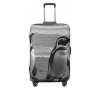 LHCVSFGW Copertura per bagagli da viaggio con pinguino in piedi sulla spiaggia, protezione elastica lavabile per bagagli antigraffio copertura per valigie spessa protezione per bagagli adatta per