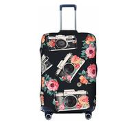 LHCVSFGW Copertura per bagagli da viaggio Fiore fotocamera Valigie Protector Elastico Lavabile Bagagli Coperture Anti-graffio Bagagli Copertura Addensare Bagagli Protezione per Bagagli Adatto 18-32