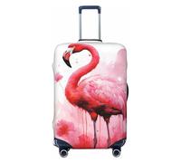 LHCVSFGW Copertura per bagagli da viaggio Flamingo Acquerello Valigie Protettore Elastico Lavabile Copertura per Bagagli Antigraffio Copertura Addensare Bagagli Protezione Per Bagagli 45-81 Pollici,
