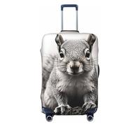 LHCVSFGW Copertura per bagagli da viaggio grigio chiaro scoiattolo valigia Protector elastico lavabile bagagli copre antigraffio bagagli copertura spessa protezione per bagagli adatta per bagagli da