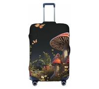 LHCVSFGW Copertura per bagagli da viaggio in stile fiaba funghi protezione per valigie elastica lavabile coperture per bagagli antigraffio copertura per valigie spessa protezione per bagagli adatta