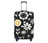 LHCVSFGW Copertura per bagagli da viaggio Semplici colpi di fiori Protezione per valigie Elastica Lavabile Coperture per bagagli Anti-graffio Copertura per valigie Addensare Protezione per bagagli