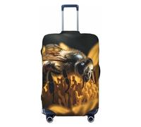 LHCVSFGW Copertura per bagagli da viaggio Serious Bee Valigie Protector Elastico Lavabile Bagagli Coperture Anti-graffio Valigia Copertura Addensare Bagagli Protezione per Bagagli Adatto per Bagagli
