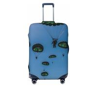 LHCVSFGW Copertura per bagagli da viaggio verde paracadute valigia Protector elastico lavabile bagagli copre antigraffio bagagli copertura spessa protezione per bagagli adatta per bagagli da 45-81 cm,