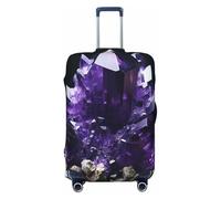 LHCVSFGW Copertura per bagagli da viaggio viola ametista protezione per valigie elastica lavabile coperture per bagagli antigraffio copertura per bagagli spessa protezione per bagagli adatta per