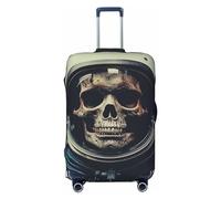 LHCVSFGW Copertura per bagaglio da viaggio con teschi di morte, protezione elastica, lavabile, antigraffio, spessa copertura per bagagli da 45,7 a 81,3 cm, nero, XL