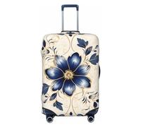 LHCVSFGW Custodia per bagaglio da viaggio con motivo elastico, lavabile, antigraffio, per bagagli da 45,7 a 81,3 cm, nero, S