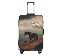 LHCVSFGW Custodia per bagaglio da viaggio con protezione elastica e lavabile, antigraffio, per bagagli da 45,7 a 81,3 cm, nero, XL