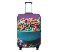 LHCVSFGW Custodia per bagaglio da viaggio per cereali in ciotola, protezione elastica e lavabile, antigraffio, per bagagli da 45,7 a 81,3 cm, nero, M