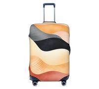 LHCVSFGW Custodia protettiva curva per valigia da viaggio, elastica, lavabile, antigraffio, spessa protezione per bagagli da 45,7 a 81,3 cm, nero, L