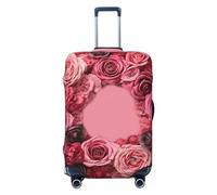 LHCVSFGW Custodia protettiva per bagagli da viaggio, elastica, lavabile, antigraffio, per bagagli da 45,7 a 81,3 cm, colore: rosa, nero, L