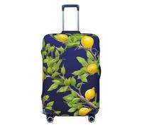 LHCVSFGW Custodia protettiva per bagagli da viaggio, motivo limone, elastica, lavabile, antigraffio, spessa copertura per bagagli da 45,7 a 81,3 cm, nero, XL