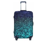 LHCVSFGW Custodia protettiva per bagaglio da viaggio, con lustrini, elastico, lavabile, antigraffio, per bagagli da 45,7 a 81,3 cm, nero, M