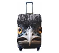 LHCVSFGW Emu - Custodia protettiva per bagagli da viaggio, elastica, lavabile, antigraffio, spessa protezione per bagagli da 45,7 a 81,3 cm, nero, S