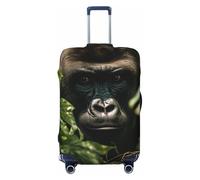 LHCVSFGW Gorilla Landscape, telo per bagagli da viaggio, elastico e lavabile, resistente ai graffi, protezione spessa per bagagli da 45,7 a 81,3 cm, nero, L