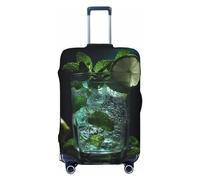 LHCVSFGW Mojito - Copertura per bagagli da viaggio, elastica, lavabile, antigraffio, per valigie e bagagli, per bagagli da 45-81 cm, Nero , S