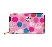 LHCVSFGW Portafoglio in pelle per donne e uomini, portafoglio bifold ultra sottile porta carte di credito a pois pazzi pochette da donna, nero, taglia unica, Nero , Taglia unica