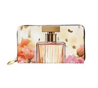 LHCVSFGW Portafoglio in pelle per donne e uomini, portafoglio bifold ultra sottile porta carte di credito profumo moda pochette da donna, nero, taglia unica, Nero , Taglia unica