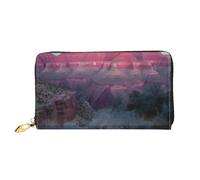 LHCVSFGW Portafoglio in pelle per donne e uomini, portafoglio bifold ultra sottile porta carte di credito Grand Canyon borsa da donna, nero, taglia unica, Nero , Taglia unica
