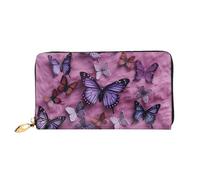 LHCVSFGW Portafoglio in pelle per donne e uomini, portafoglio bifold ultra sottile porta carte di credito tutte le farfalle pochette da donna, nero, taglia unica, Nero , Taglia unica