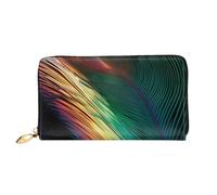 LHCVSFGW Portafoglio in pelle per donne e uomini, portafoglio bifold ultra sottile porta carte di credito una piuma pochette da donna, nero, taglia unica, Nero , Taglia unica