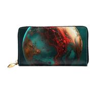 LHCVSFGW Portafoglio in pelle per donne uomini portafoglio bifold ultra sottile porta carte di credito marmo palla pochette da donna, nero, taglia unica, Nero , Taglia unica