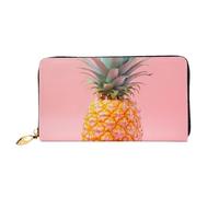 LHCVSFGW Portafoglio in pelle per donne uomini portafoglio bifold ultra sottile porta carte di credito un ananas donna pochette borsa, nero, taglia unica, Nero , Taglia unica