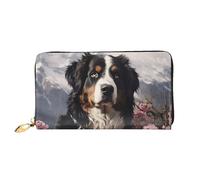 LHCVSFGW Portafoglio in pelle per donne uomini portafoglio bifold ultra sottile porta carte di credito bernese Mountain Dog Ladies pochette borsa, nero, taglia unica, Nero , Taglia unica