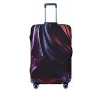 LHCVSFGW Telo per bagagli da viaggio con texture ondulata, elastico e lavabile, resistente ai graffi, protezione spessa per bagagli da 45,7 a 81,3 cm, nero, XL