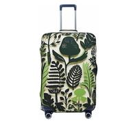 LHCVSFGW Telo per bagaglio da viaggio, motivo pianta giungla, adesivo da parete, protezione elastica, lavabile, antigraffio, protezione spessa per bagagli da 45,7 a 81,3 cm, nero, XL