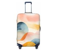 LHCVSFGW Telo protettivo per bagagli da viaggio con acquerello, elastico e lavabile, resistente ai graffi, protezione spessa per bagagli da 45,7 a 81,3 cm, nero, M