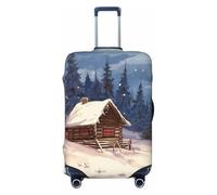 LHCVSFGW Telo protettivo per bagaglio a mano in legno, elastico e lavabile, resistente ai graffi, protezione spessa per bagagli da 45,7 a 81,3 cm, nero, S