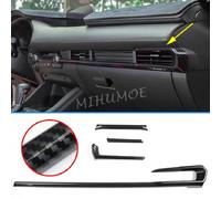LHD Cruscotto Auto In Fibra di Carbonio Trim Strisce Stampaggio Per Mazda 3 BP Berlina Hatchback 2019-2024 Decorazione di Interni
