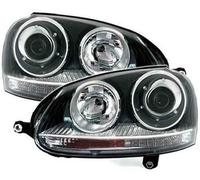 LHD Nero Proiettore R32 Gti Stile Fari Per VW Volkswagen Golf Mk5 V 05-09