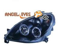LHD Proiettore Fari Coppia Angel Eyes Trasparente Nero Per Citroën Xsara Rottura