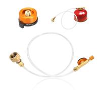 Lhdfyqt Set di Adattatori per Cartucce di Gas, Adattatore per Cartuccia a Gas, Adattatore di Ricarica per Fornelli da Campeggio, per Gpl, Adattatore per Guasta da Campeggio a Cilindri Piatti