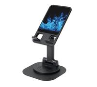 LHDGBNV Blue Flame Supporto per telefono cellulare con angolo di altezza regolabile a 360 ° Supporto per telefono portatile pieghevole da scrivania accessori da ufficio compatibile con tutti i