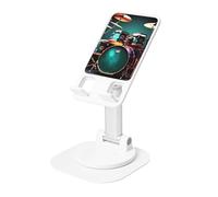 LHDGBNV Cool Drum Set Supporto per telefono cellulare con angolo di altezza regolabile a 360 ° Supporto per telefono portatile pieghevole da scrivania accessori da ufficio compatibile con tutti i