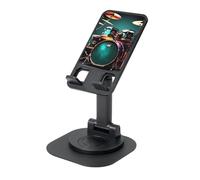 LHDGBNV Cool Drum Set Supporto per telefono cellulare con angolo di altezza regolabile a 360 ° Supporto per telefono portatile pieghevole da scrivania accessori da ufficio compatibile con tutti i