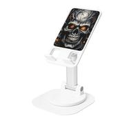 LHDGBNV Cool Evil Skull - Supporto per telefono cellulare, con angolo di altezza regolabile a 360°, portatile, pieghevole, accessorio da ufficio compatibile con tutti i telefoni cellulari e tablet