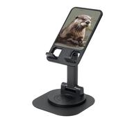 LHDGBNV Otter Animal Supporto per telefono cellulare, con angolo di altezza regolabile a 360°, supporto per telefono portatile, pieghevole, accessorio da ufficio, compatibile con tutti i telefoni