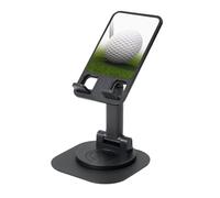 LHDGBNV Supporto per telefono cellulare a forma di pallina da golf, regolabile in altezza, girevole a 360°, portatile, pieghevole, accessorio da ufficio, compatibile con tutti i telefoni cellulari e