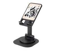 LHDGBNV Supporto per telefono cellulare con note musicali ad angolo regolabile in altezza girevole a 360 ° Supporto per telefono da tavolo portatile pieghevole accessori da ufficio compatibile con