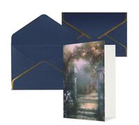 LHDGBWC Biglietto di auguri con buste, con scritta "Thinking of You", 10 x 15 cm, biglietto di auguri per tutte le occasioni, biglietti di ringraziamento per matrimoni, biglietti di ringraziamento