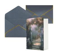 LHDGBWC Biglietto di auguri con buste, con scritta "Thinking of You", 10 x 15 cm, biglietto di auguri per tutte le occasioni, biglietti di ringraziamento per matrimoni, biglietti di ringraziamento