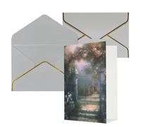 LHDGBWC Biglietto di auguri con buste, con scritta "Thinking of You", 10 x 15 cm, biglietto di auguri per tutte le occasioni, biglietti di ringraziamento per matrimoni, biglietti di ringraziamento