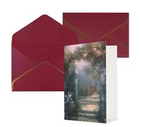 LHDGBWC Biglietto di auguri con buste, con scritta "Thinking of You", 10 x 15 cm, biglietto di auguri per tutte le occasioni, biglietti di ringraziamento per matrimoni, biglietti di ringraziamento