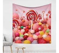 LHDGBWC Sweet Candy Arazzo per camera da letto Wall Hanging Decor Arazzi estetici 152,4 x 101,2 cm Decorazione da parete Poster Boho Arazzo per soggiorno dormitorio Home Decor