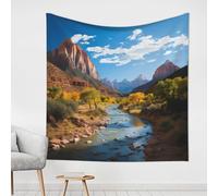 LHDGBWC Zion National Park Arazzo per camera da letto Wall Hanging Decor Arazzo estetico 152,4 x 101,2 cm Decorazione da parete Poster Boho Arazzo per soggiorno dormitorio Home Decor